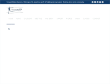 Tablet Screenshot of forwardmotiondance.org